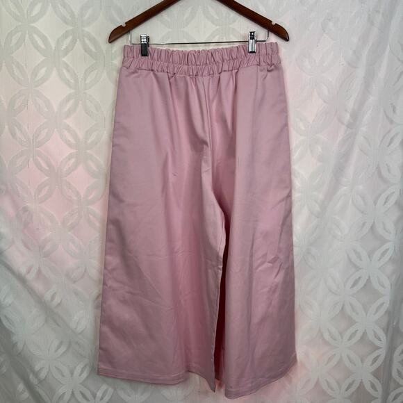 Taylor Jay  Cotton Culotte Her Edition Pink Pants Size S NWT - Picture 11 of 11